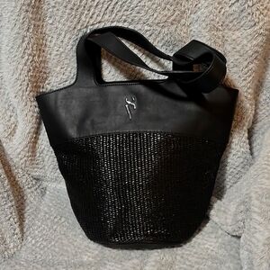 Simply Vera Vera Wang Modern Straw Tote Bag
